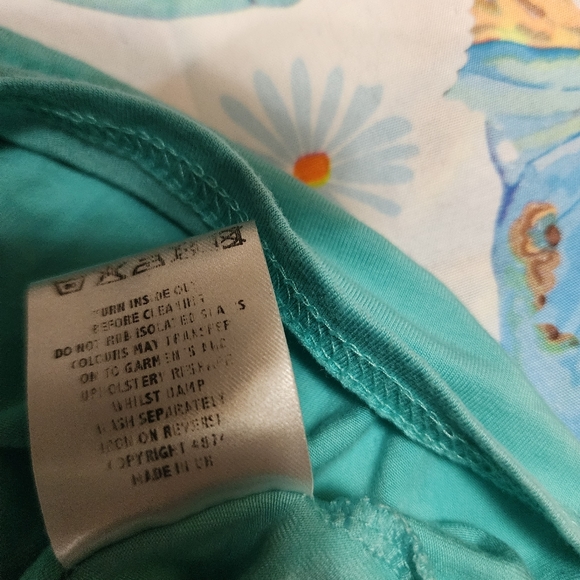 Y2K Womens Turquoise Twist Back Cowl Neck Tank Top Size Small - Picture 8 of 11